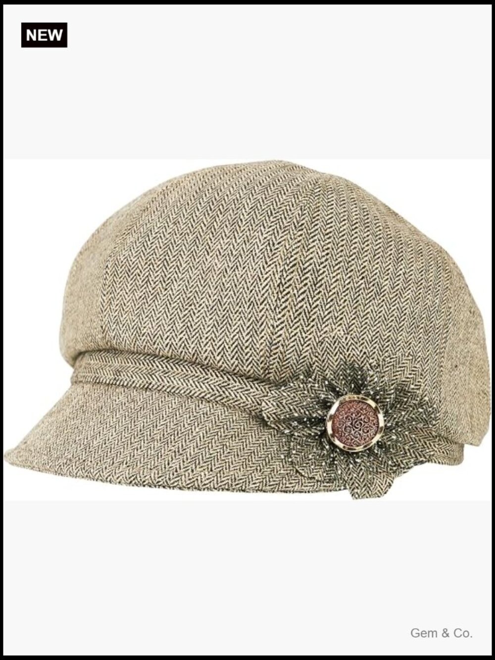 Womens Newsboy Cap Visor Hat Cotton Linen Adjustable Lightweight UPF 50+